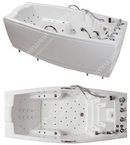 Ванна гидромассажная AQ-28, модель АЭРО + РГМ