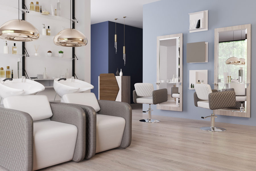 Мойка парикмахерская в едином стиле с креслами